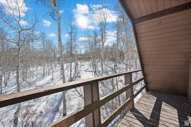 11523 E Cliffrose Dr E Unit 1692, Heber City, UT 84032 - view of snow covered deck