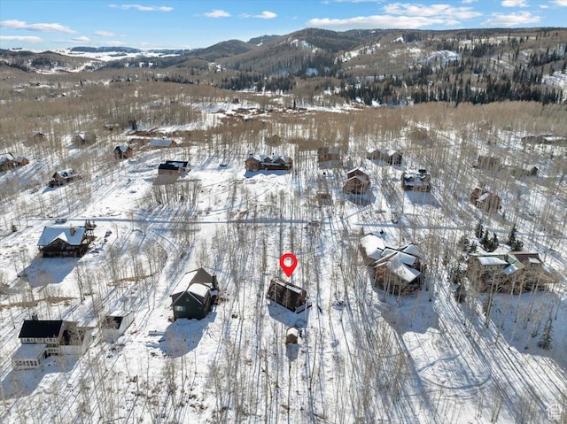 11523 E Cliffrose Dr E Unit 1692, Heber City, UT 84032 - snowy aerial view with a mountain view