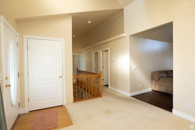 310 S 100 W, Centerfield, UT 84622 - carpeted entryway featuring high vaulted ceiling