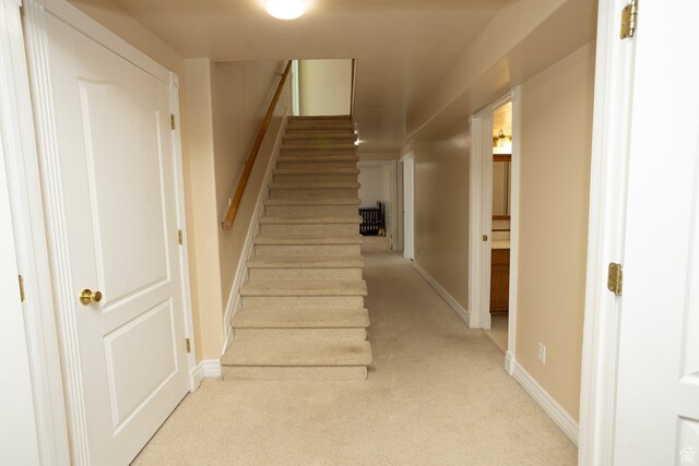 310 S 100 W, Centerfield, UT 84622 - staircase with carpet floors