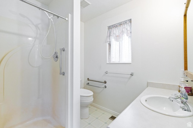 612 E 1280 N, Logan, UT 84341 - bathroom with walk in shower, vanity, and toilet