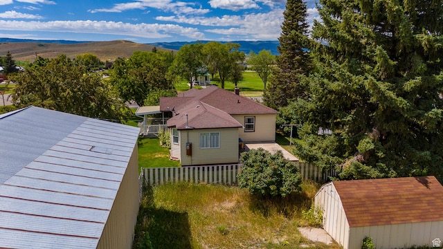 186 S 100 E St E, Laketown, UT 84038 - birds eye view of property featuring a mountain view