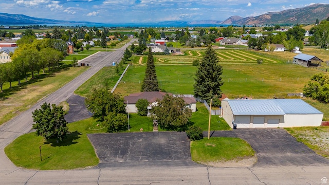186 S 100 E St E, Laketown, UT 84038 - bird's eye view featuring a residential view and a mountain view