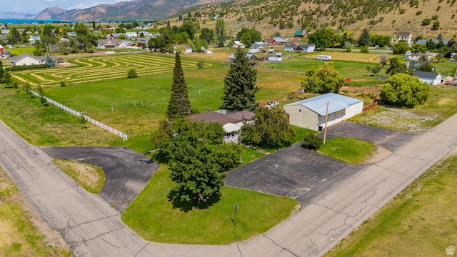 186 S 100 E St E, Laketown, UT 84038 - birds eye view of property featuring a residential view and a mountain view