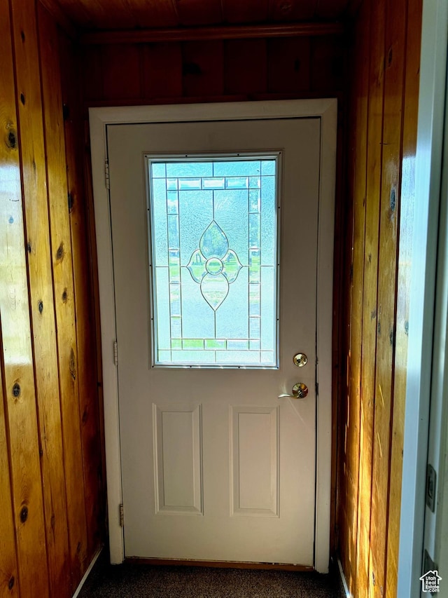 186 S 100 E St E, Laketown, UT 84038 - entryway featuring wooden walls