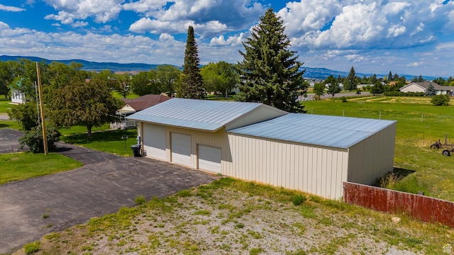 186 S 100 E St E, Laketown, UT 84038 - view of outdoor structure featuring a mountain view and an outbuilding