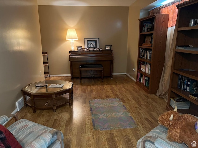 3383 W 6880 S, West Jordan, UT 84084 - sitting room featuring visible vents, baseboards, and wood finished floors