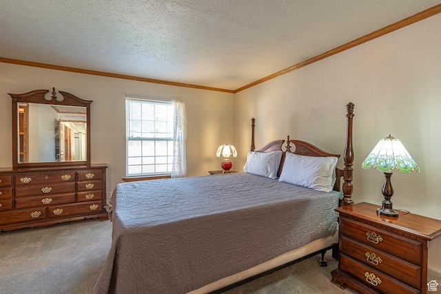 80 E 300 N Unit 3, Preston, ID 83263 - bedroom featuring carpet flooring, crown molding, and a textured ceiling