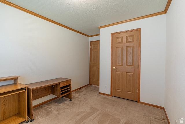 80 E 300 N Unit 3, Preston, ID 83263 - unfurnished bedroom with light colored carpet, crown molding, and baseboards