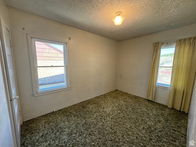 531 Edgehill Dr, Sunnyside, UT 84539 - carpeted empty room featuring a textured ceiling
