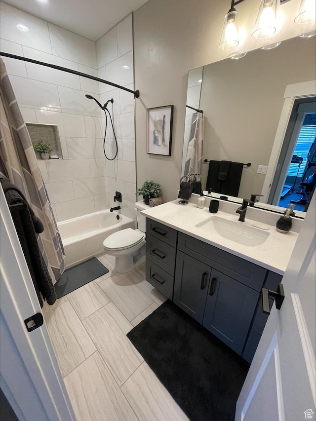 2226 S 2925 W, Cedar City, UT 84720 - full bath featuring toilet, shower / bath combo with shower curtain, and vanity