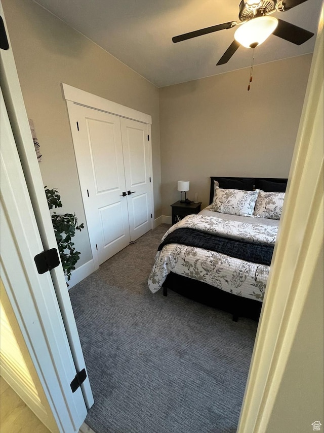 2226 S 2925 W, Cedar City, UT 84720 - bedroom with baseboards, a ceiling fan, and light colored carpet
