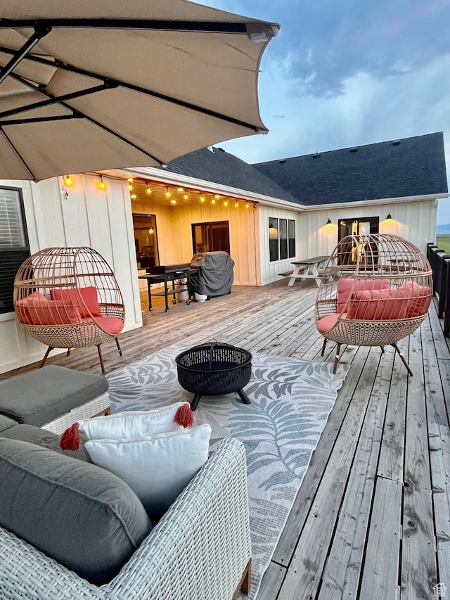 1579 N 2200 E, Preston, ID 83263 - deck with an outdoor living space