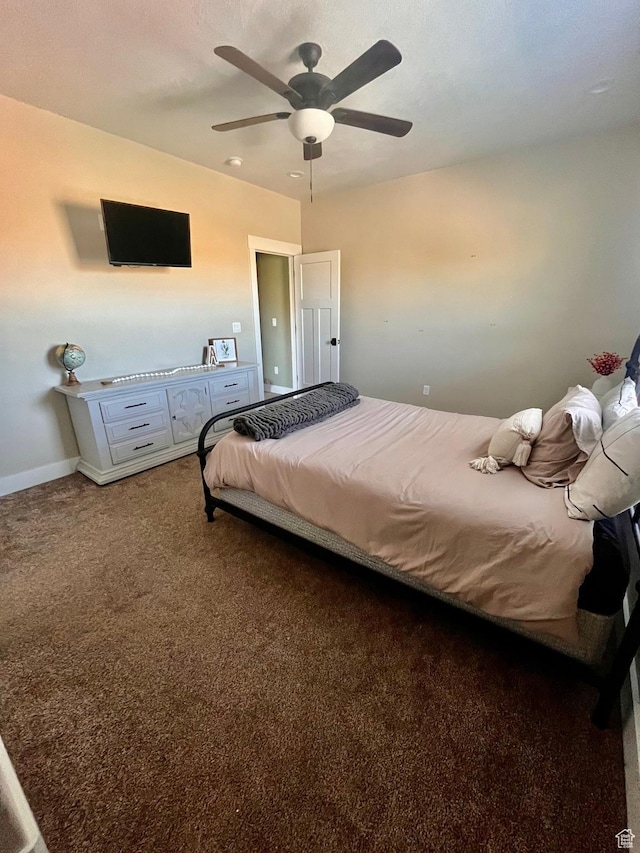 1579 N 2200 E, Preston, ID 83263 - carpeted bedroom featuring baseboards and a ceiling fan