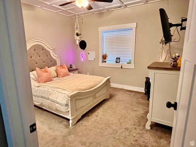 1579 N 2200 E, Preston, ID 83263 - bedroom with carpet flooring, ceiling fan, and baseboards