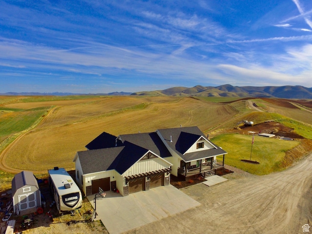 1579 N 2200 E, Preston, ID 83263 - bird's eye view with a rural view and a mountain view