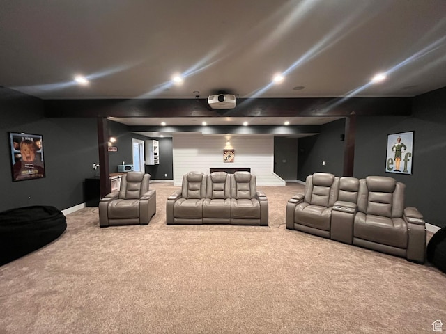 1579 N 2200 E, Preston, ID 83263 - cinema featuring carpet flooring, baseboards, and recessed lighting
