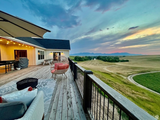 1579 N 2200 E, Preston, ID 83263 - view of deck at dusk
