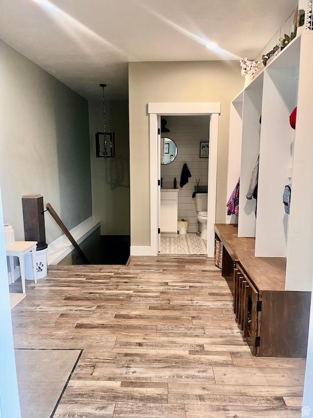1579 N 2200 E, Preston, ID 83263 - mudroom featuring wood finished floors