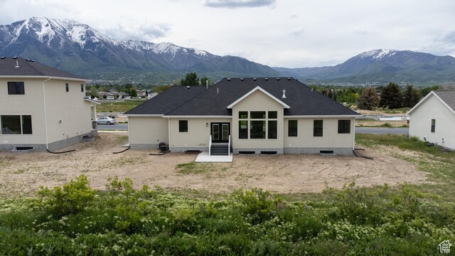 52 W 650 N Unit 3, Salem, UT 84653 - rear view of property with a mountain view and a shingled roof