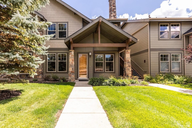1746 W Redstone Ave # G, Park City, UT 84098 - view of front of home featuring a front lawn