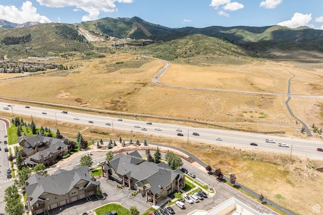 1746 W Redstone Ave # G, Park City, UT 84098 - drone / aerial view with a mountain view