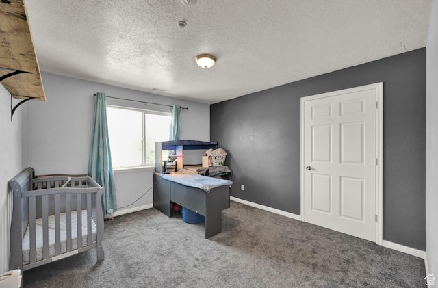 8246 N Cedar Springs Rd Unit 11, Eagle Mountain, UT 84005 - bedroom with carpet, visible vents, a textured ceiling, and baseboards