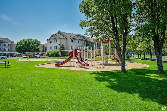 8246 N Cedar Springs Rd Unit 11, Eagle Mountain, UT 84005 - community playground with a residential view and a lawn