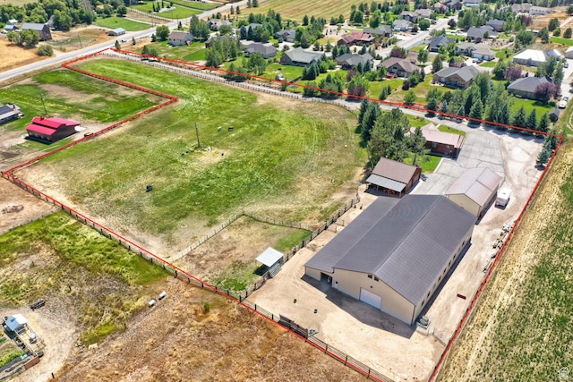 bird's eye view featuring a residential view