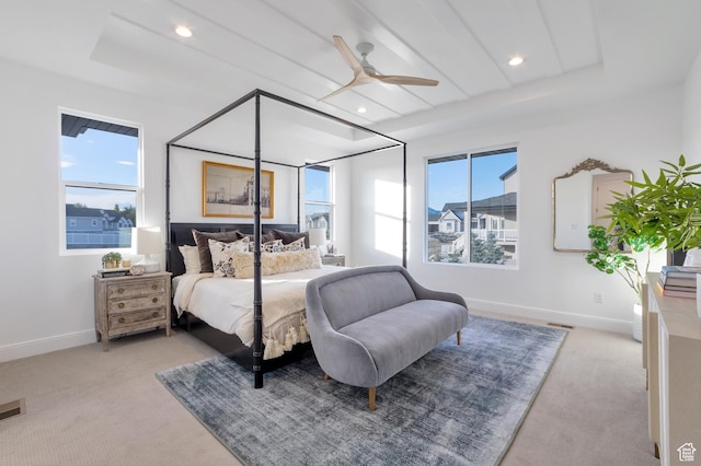 165 S Farmhouse Cir, Kaysville, UT 84037 - bedroom with light carpet and recessed lighting