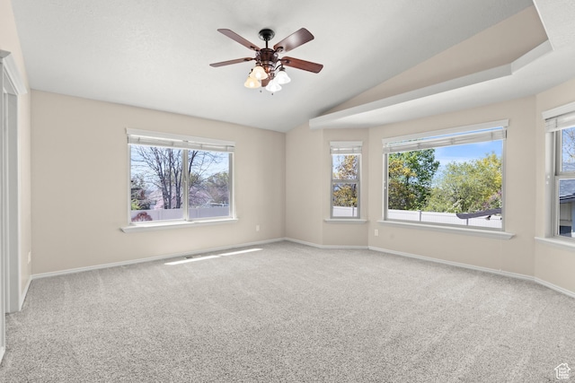 880 E 300 S, Smithfield, UT 84335 - spare room featuring carpet flooring, lofted ceiling, and a wealth of natural light