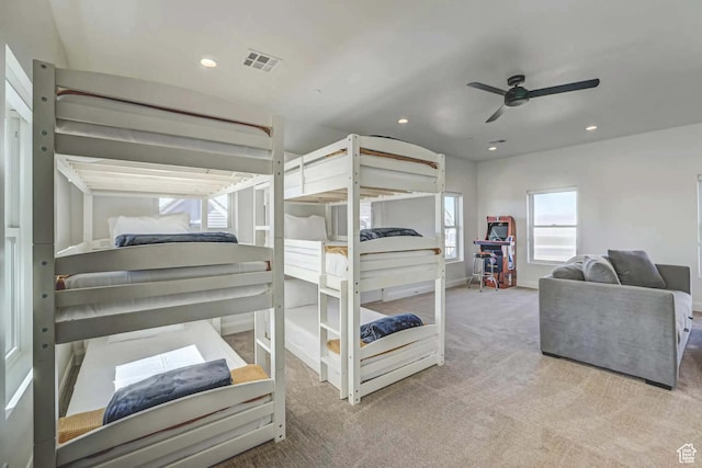1240 E Villa Way Unit 64, Washington, UT 84780 - bedroom with carpet, visible vents, and recessed lighting