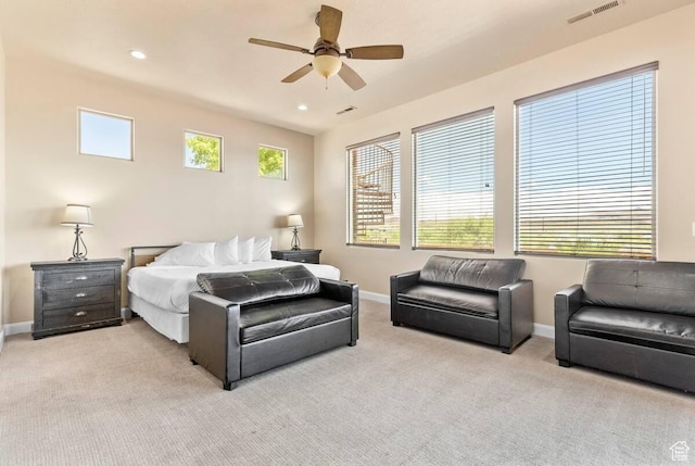 3193 S 4900 W, Hurricane, UT 84737 - bedroom featuring light carpet, visible vents, and baseboards