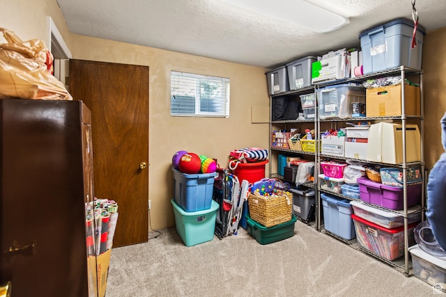 view of storage area