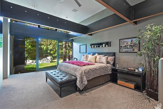 bedroom with carpet and visible vents