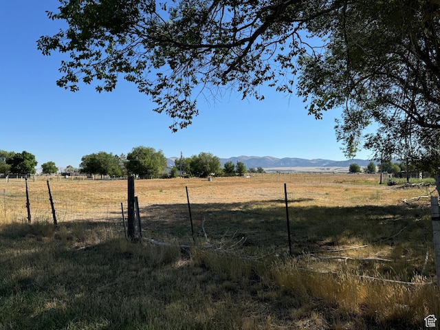 320 N Stone Rd, Snowville, UT 84336 - view of yard featuring a view of countryside and a mountain view