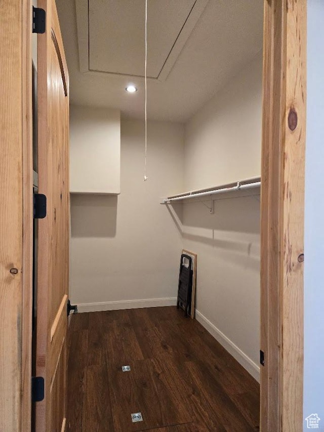630 W 150 S, Torrey, UT 84775 - spacious closet with attic access and wood finished floors