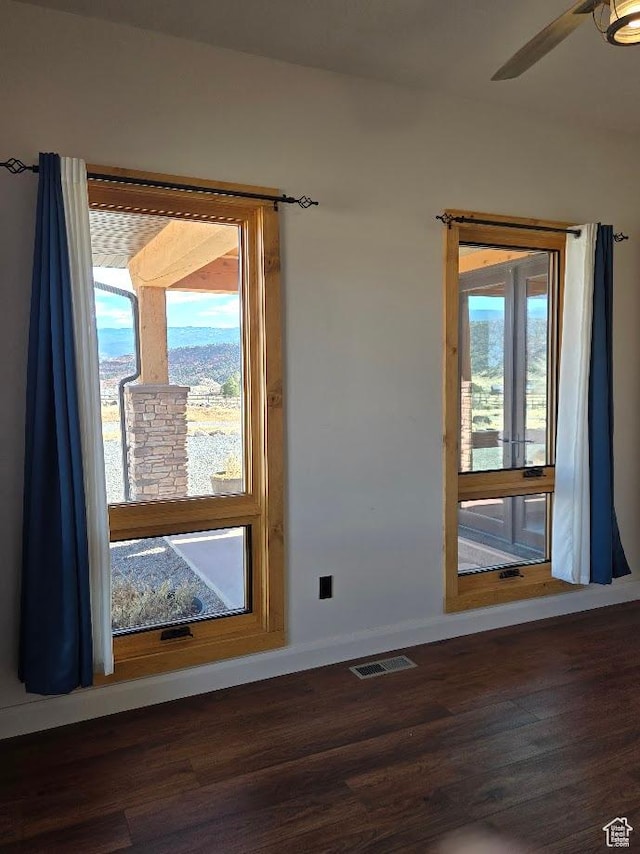 630 W 150 S, Torrey, UT 84775 - spare room with wood finished floors, ceiling fan, and baseboards