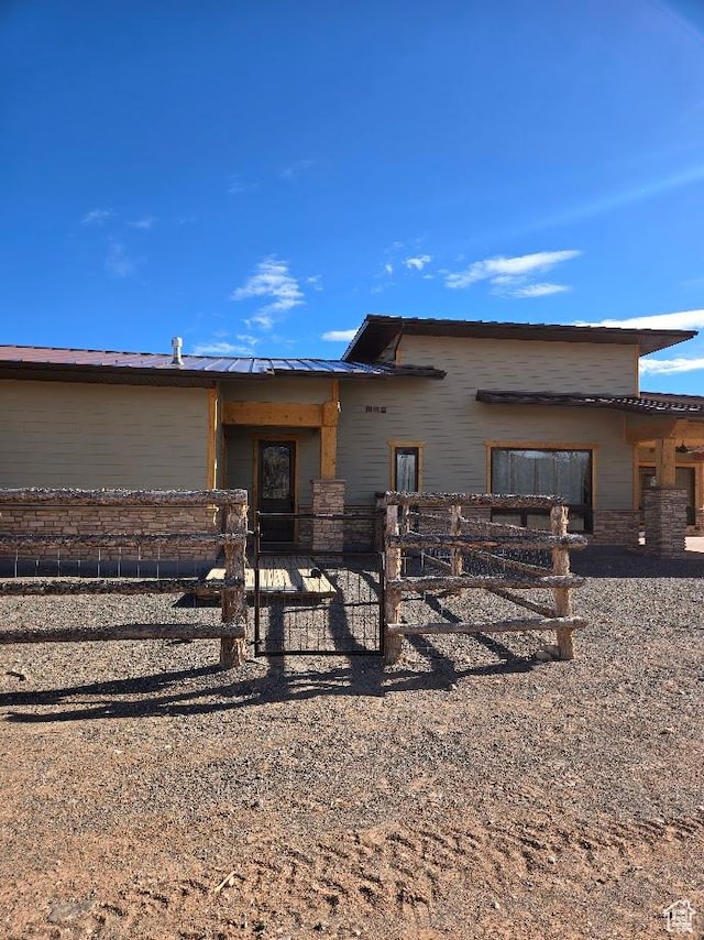 630 W 150 S, Torrey, UT 84775 - back of property featuring fence and stone siding