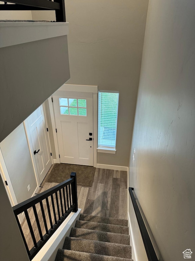 169 E 700 N Unit 14, Ephraim, UT 84627 - staircase with wood finished floors