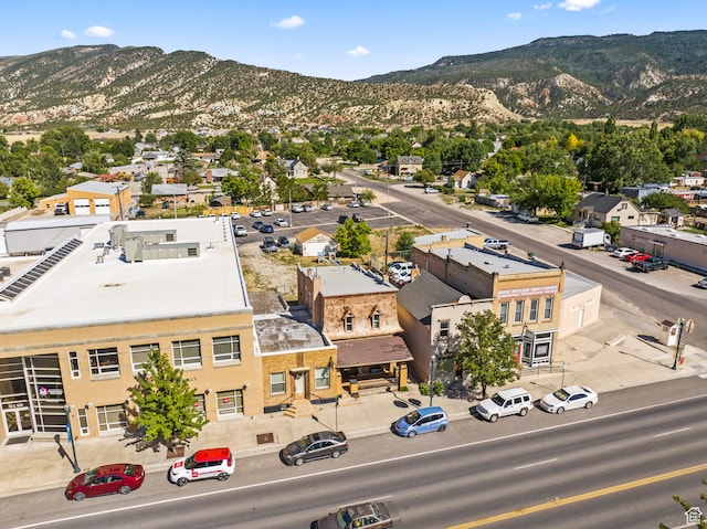 69 S Main St, Manti, UT 84642 - birds eye view of property with a mountain view
