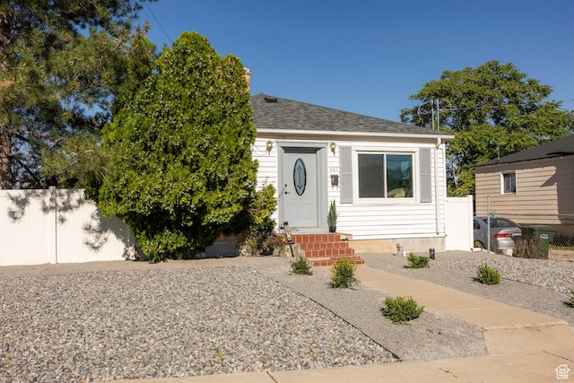 view of bungalow-style house