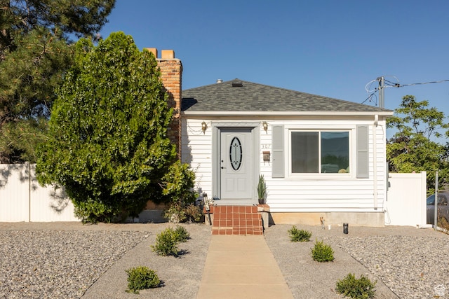 view of front of home