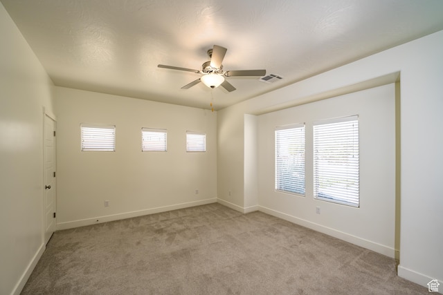 3385 S Marblewood Dr, St George, UT 84790 - empty room featuring ceiling fan and light carpet