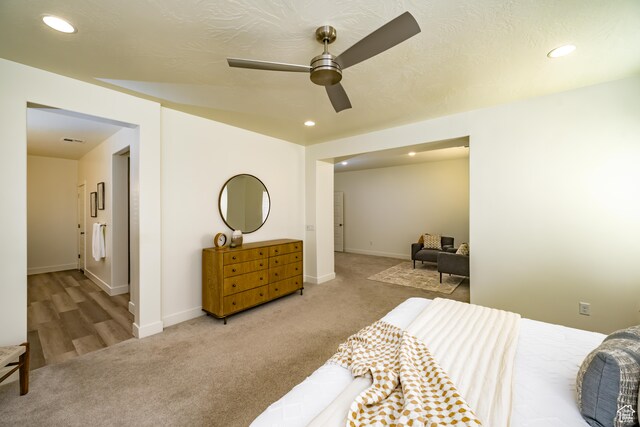 3385 S Marblewood Dr, St George, UT 84790 - carpeted bedroom with ceiling fan