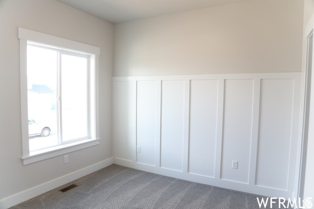 view of carpeted empty room