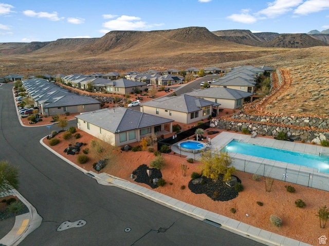 2128 N Montagna St, Washington, UT 84780 - birds eye view of property featuring a residential view and a mountain view