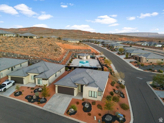 2128 N Montagna St, Washington, UT 84780 - birds eye view of property with a residential view and a mountain view