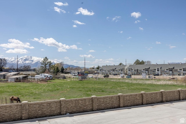 1082 S 2810 E, Spanish Fork, UT 84660 - view of patio featuring fence, a residential view, and a mountain view