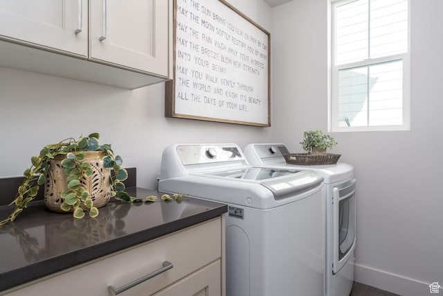 291 E 1980 N, Heber City, UT 84032 - washroom with washing machine and dryer, cabinet space, and baseboards